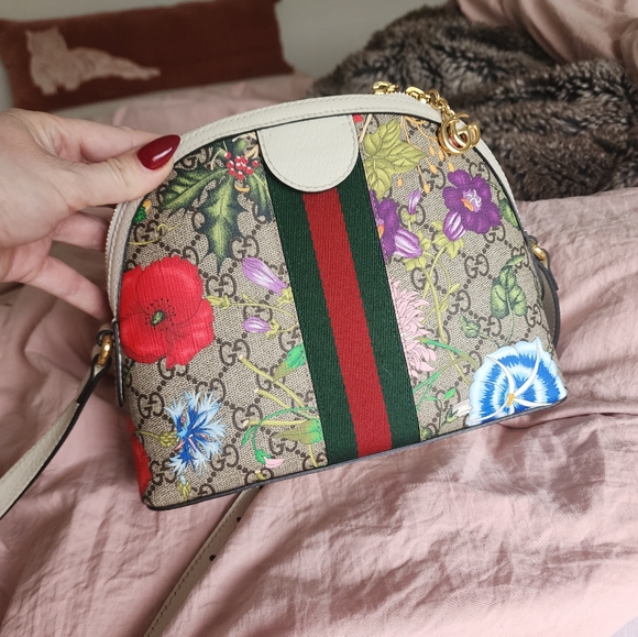 Authentic Gucci Ophidia Flora Crossbody Bag Dome Excellent condition - Picture 15 of 16